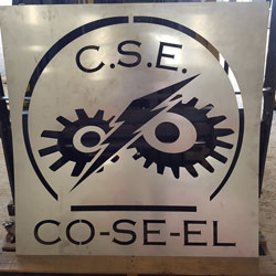 corte laser lamina logo Coseel